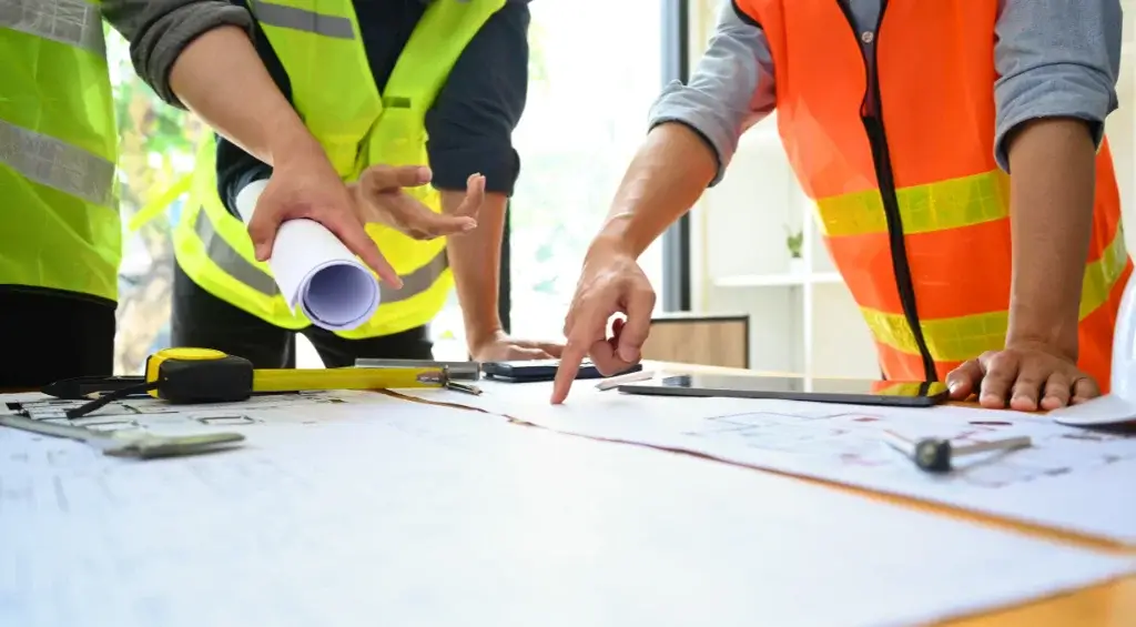 engenheiros conversando